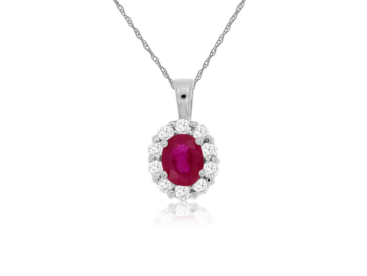 RUBY & DIAMOND PENDANT