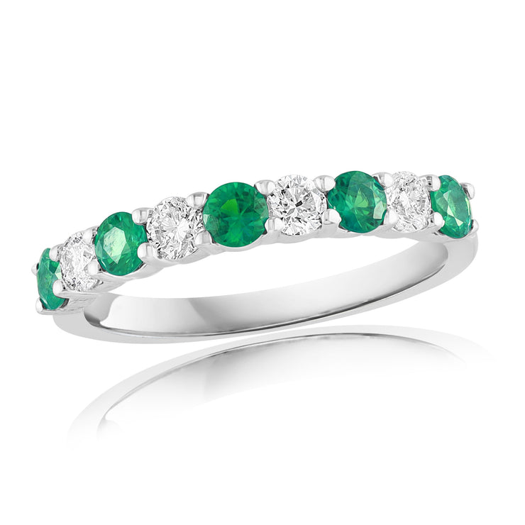 EMERALD & DIAMOND BAND