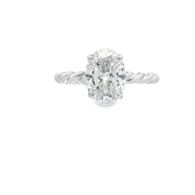 TWIST SHANK DIAMOND ENGAGEMENT RING