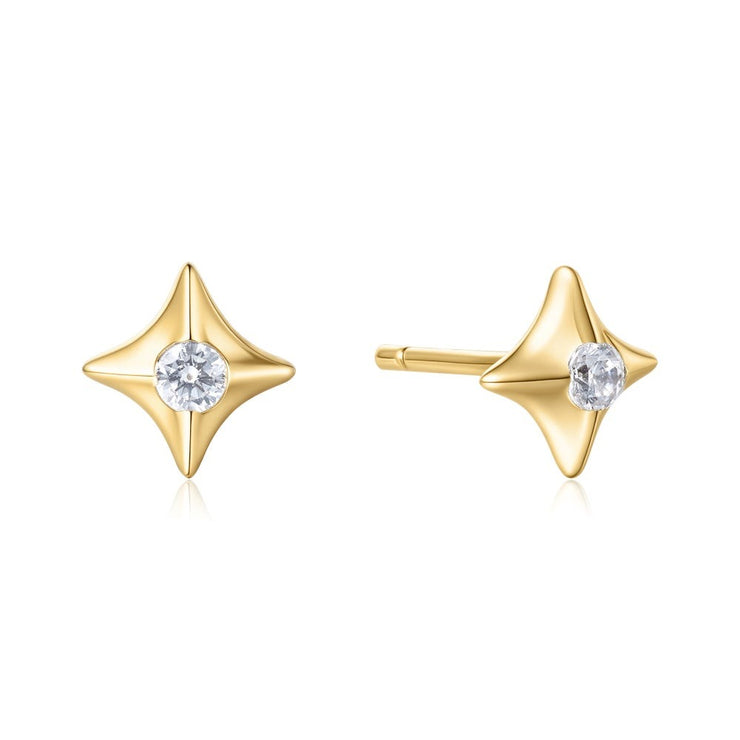 Ania Haie - Gold Sparkling Star Stud Earrings