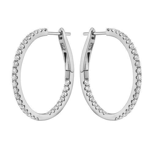 Diamond Hoop Earring