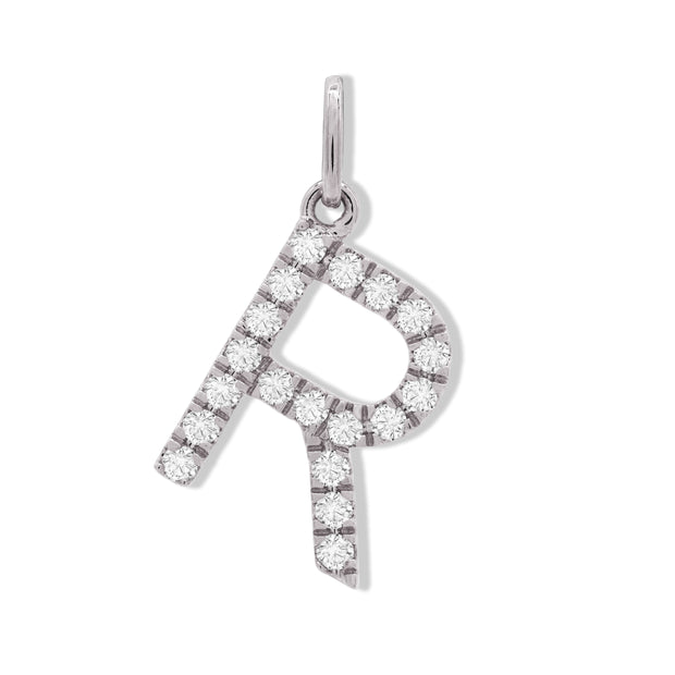 DIAMOND INITIAL 'R' PENDANT