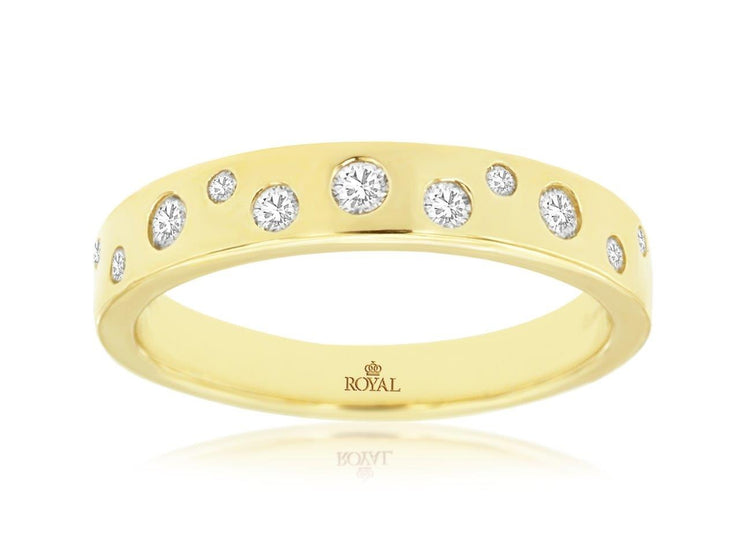 FLUSH SET DIAMOND RING