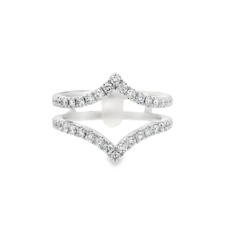 POINTED CONTOUR ENGAGEMENT RING WRAP