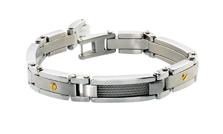 STAINLESS STEEL CABLE LINK BRACELET