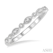 ASHI - MILIGRAIN ILLUSION MARQUISE DIAMOND BAND