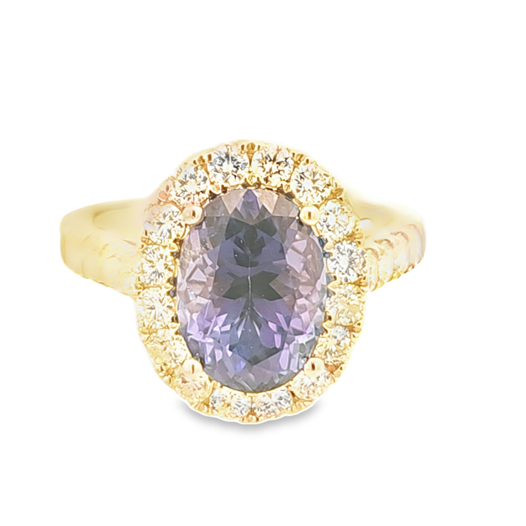 TANZANITE & DIAMOND RING