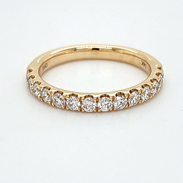 YELLOW GOLD DIAMOND WEDDING BAND (0.65CTW)