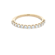 YELLOW GOLD DIAMOND BAND - 0.50 TCW