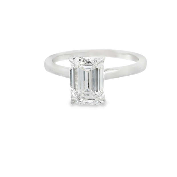 1.90ct Emerald Cut Lab Grown Diamond Engagment Ring