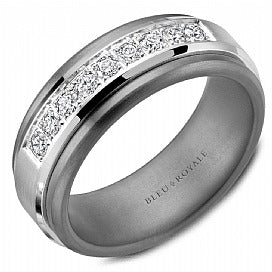 CROWN RING - DIAMOND WEDDING BAND