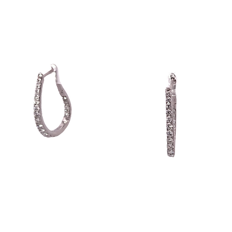 DIAMOND IN & OUT HOOP EARRINGS