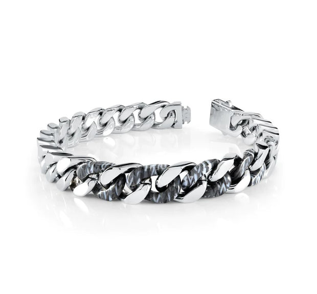 ITALGEM STEEL - POLISHED STAINLESS STEEL MARINER LINK BRACELET