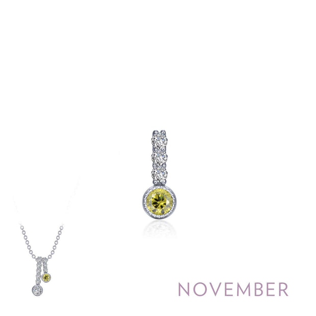 LAFONN- NOVEMBER BIRTHSTONE LOVE PENDANT