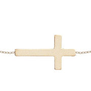 SIDEWAYS CROSS NECKLACE