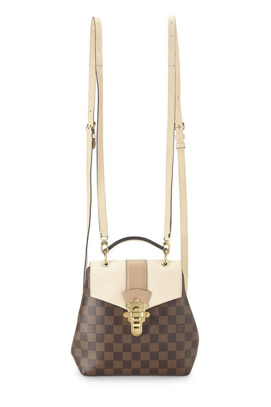 Louis Vuitton Cream Damier Ebene Clapton Backpack