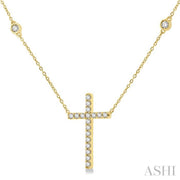 DIAMOND CROSS PENDANT - 1/2 CT