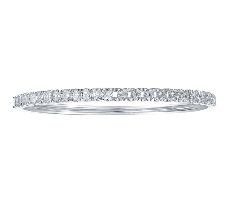 DIAMOND BANGLE BRACELET – 3 CT