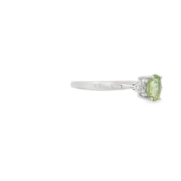 Peridot & Diamond Ring