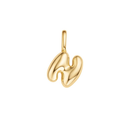 ANIA HAIE – BUBBLE INITIAL CHARM NECKLACE – “N”