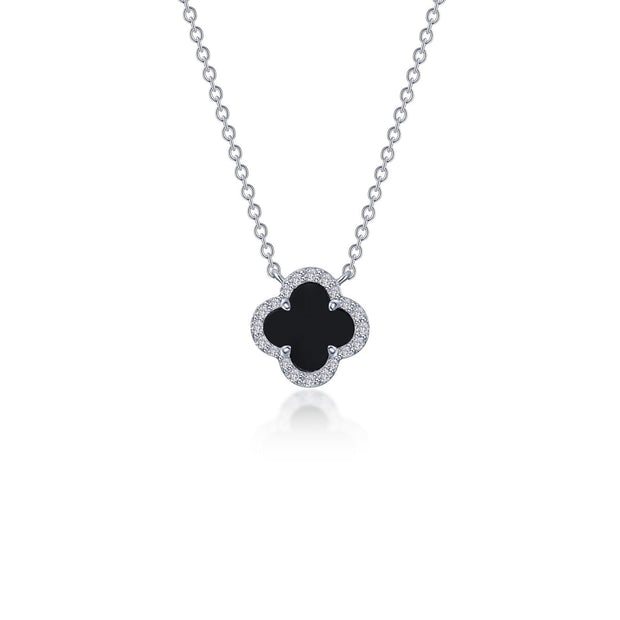 LAFONN - BLACK ONYX CLOVER PENDANT