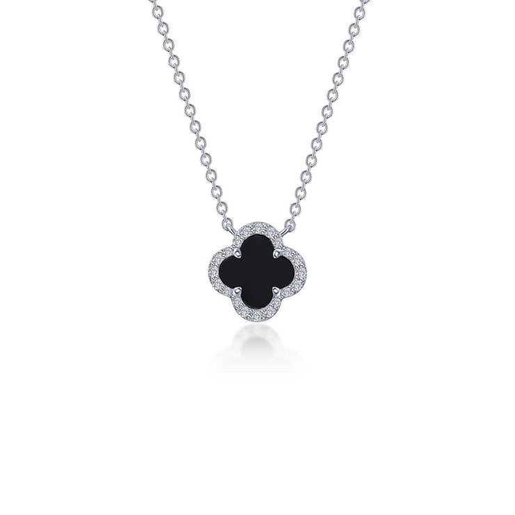 LAFONN - BLACK ONYX CLOVER PENDANT