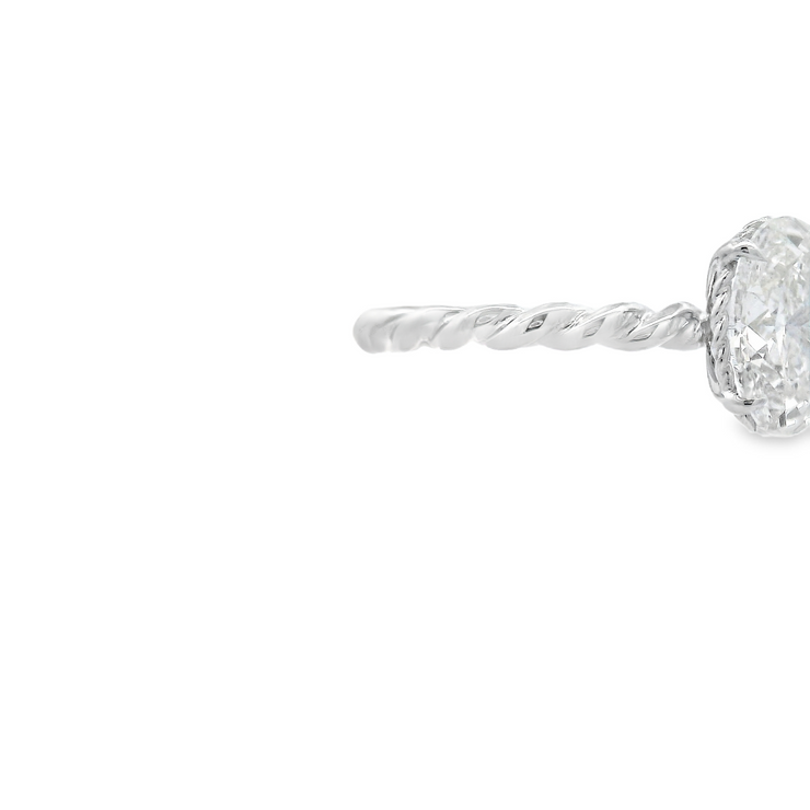 TWIST SHANK DIAMOND ENGAGEMENT RING