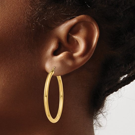 Yellow Gold Hoop Earrings