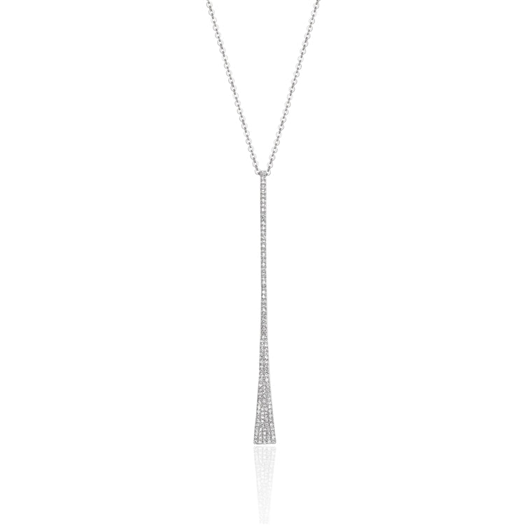 Tiffany & Co. And 0.17ct Solitaire Diamond Necklace in White