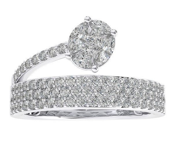 OVAL CLUSTER DIAMOND RING