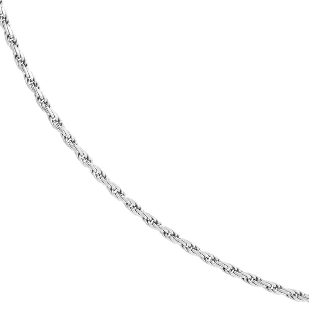 STERLING SILVER ROPE CHAIN 18"