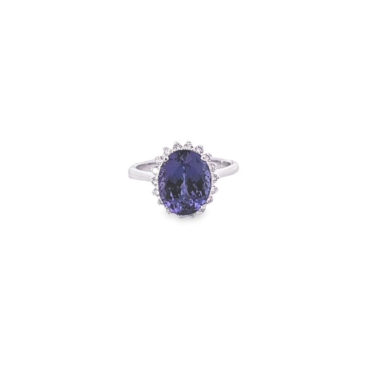 TANZANITE & DIAMOND RING