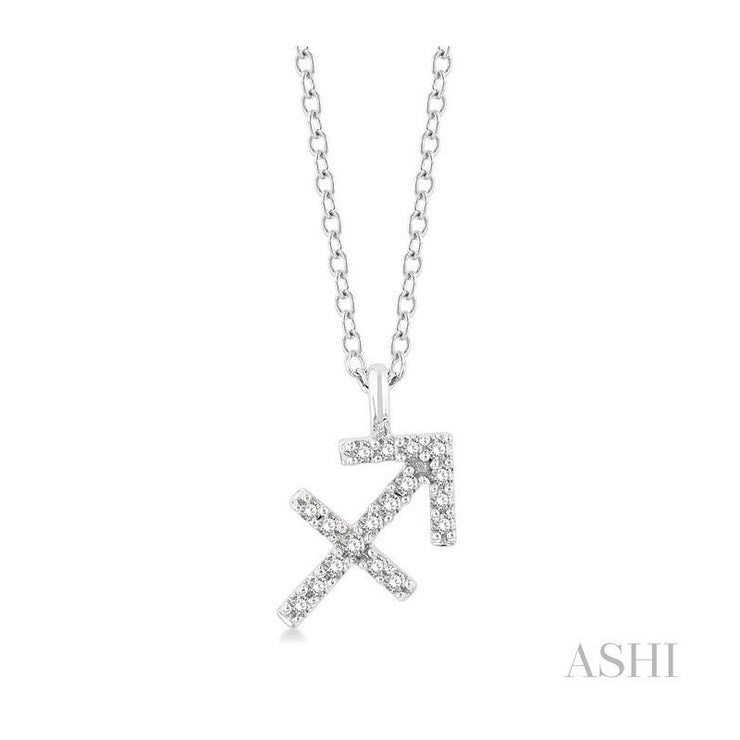 ASHI - DIAMOND SAGITARIUS ASTROLOGICAL SIGN PENDANT