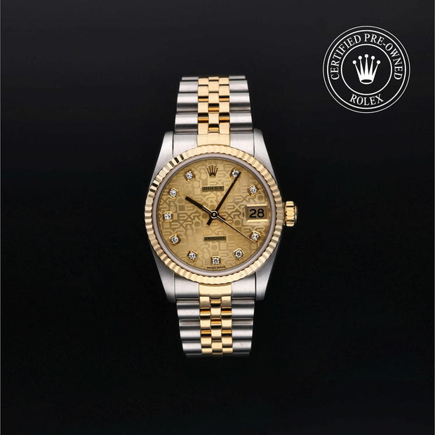 1995 ROLEX DATEJUST, DIAMOND COMPUTER DIAL