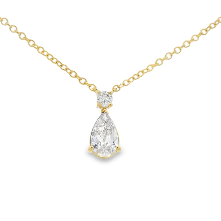 PEAR DANGLE DIAMOND NECKLACE