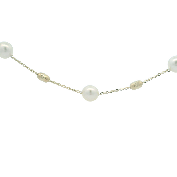 PEARL TIN CUP NECKLACE