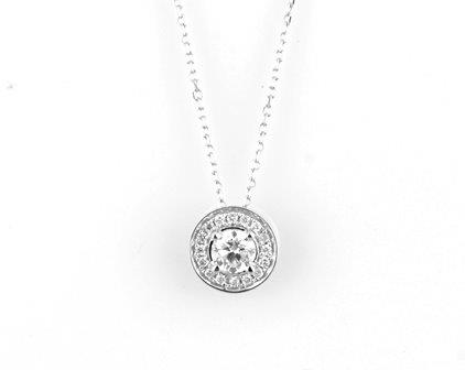 DIAMOND CLUSTER WITH HALO PENDANT