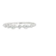 EAST WEST MARQUISE DIAMOND WEDDING BAND – ½ CT