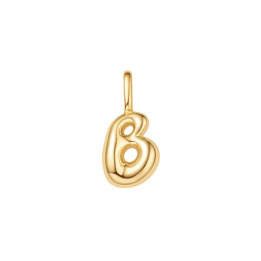 ANIA HAIE – BUBBLE INITIAL CHARM NECKLACE – “B”