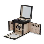 WOLF - Palermo Single Watch Winder With Jewelry Storage