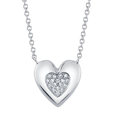 SHY CREATION - DIAMOND HEART PENDANT