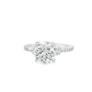 DIAMOND ENGAGEMENT RING - 2 TCW ROUND CENTER