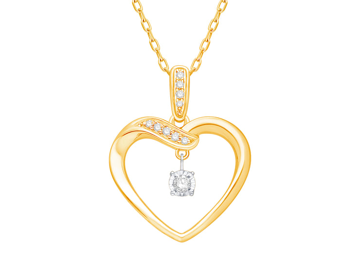 DIAMOND HEART NECKLACE