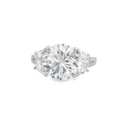 DIAMOND ENGAGEMENT RING - 4 TCW ROUND CENTER