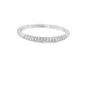 Pave Diamond Wedding Band – 1/6 Ct