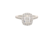 HENRI DAUSSI - WHITE GOLD DIAMOND ENGAGEMENT RING