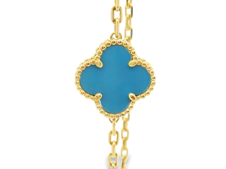 Turquoise Clover Bracelet