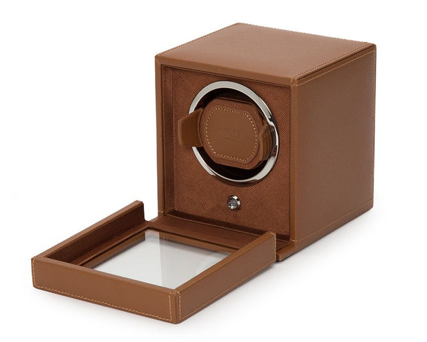 WOLF - CUB WATCH WINDER WITH COVER - GREEN