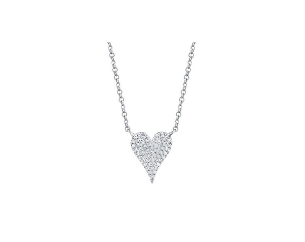 Shy Creation - Pave Diamond Heart Pendant