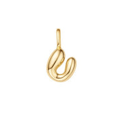 ANIA HAIE – BUBBLE INITIAL CHARM NECKLACE – “U”